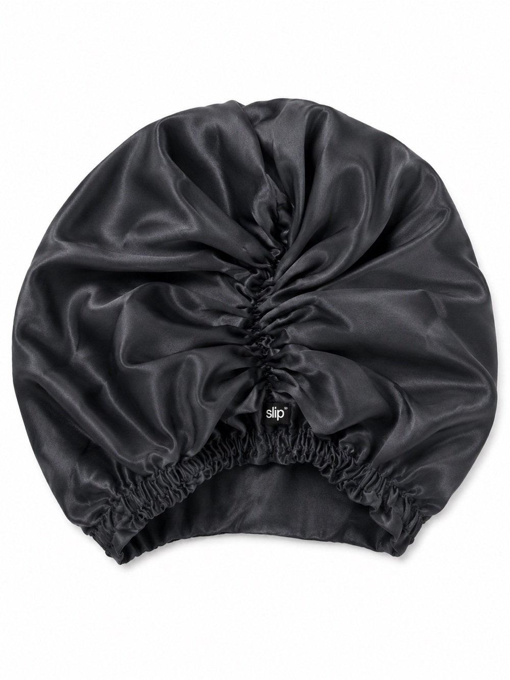 slip black pure silk turban